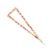 USC Trojans Julia Gash Satin Lanyard 3/4" Beige Linen